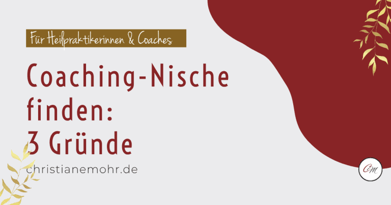 3 Gründe warum Coaches ihre Coaching Nische finden sollten