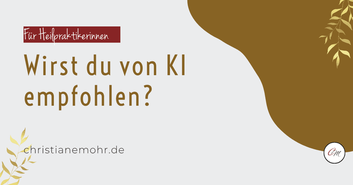 Wirst du von KI empfohlen?